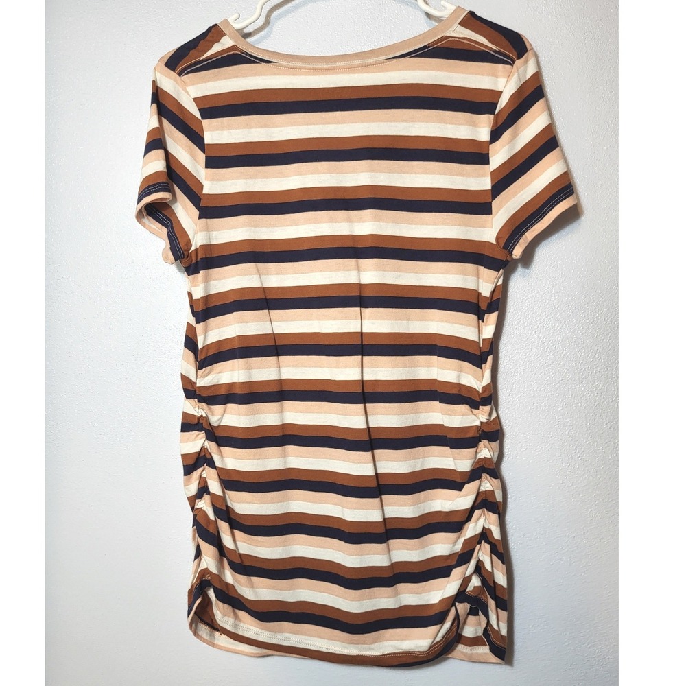 Maternity Bundle Med 2 Piece Blanqi Everyday‎ Blue Legging Isabel Stripe T-Shirt - Picture 5 of 7